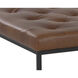 Endall 17 inch Black / Bravo Cognac Ottoman